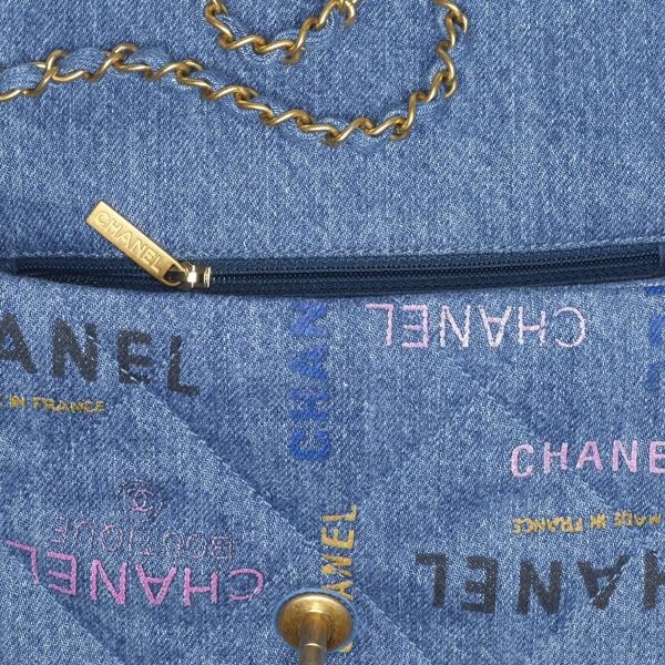 22SS シャネル スモール フラップ バッグ スーパーコピー★大人気のデニムAS3134B07646NH448